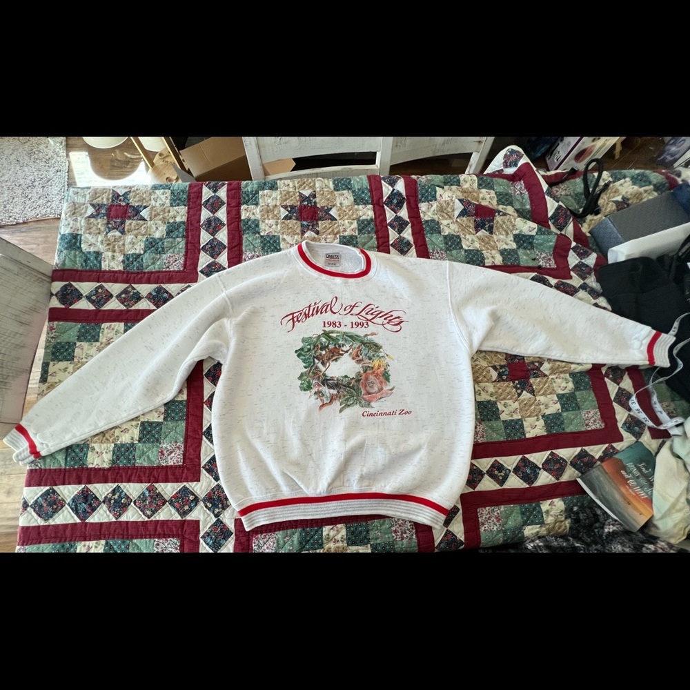 VTG 1993 Cincinnati Zoo Festival of Lights Sweater